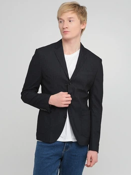 Піджак однобортний однотонний Zara 050118/007 L (32225L) Синій