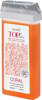 Воск для депиляции ItalWax Top Line Коралл в картридже 100 мл (8032835168008)