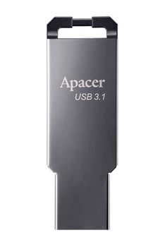 Флеш USB 3.1 Apacer AH360 16GB Чорний металік (AP16GAH360A-1)
