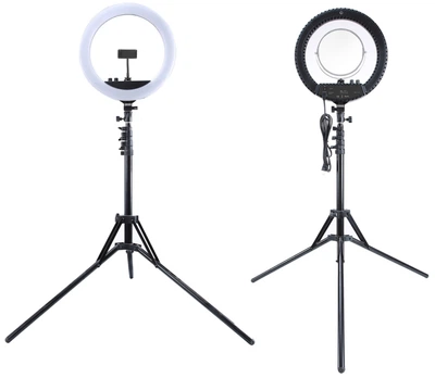 Кольцевая LED лампа Mantoo MCP3690 12" + штатив (MCP3690)