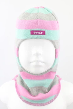 Демисезонная шапка-шлем для девочки Beezy весна - осень 1511-22-22 Балаклава р. 4 (от 56 см)