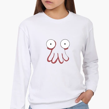 Свитшот женский Доктор Зойдберг Футурама (Doctor Zoidberg Futurama) (8771-2029) Белый XS