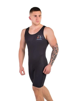 Трико борцовское WR Wrestling Accessories 4XS Черное