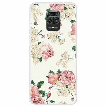 Силиконовый (TPU) чехол Deexe Life Style для Xiaomi Redmi Note 9 Pro / Note 9 Pro Max / Note 9s - Pretty Flower