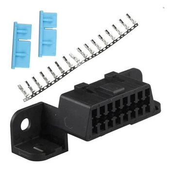 Внутренняя колодка разъём OBD2 16-pin мама, полная распиновка