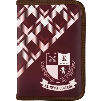 Пенал школьный Kite 621 College K17-621-3 Бордовый