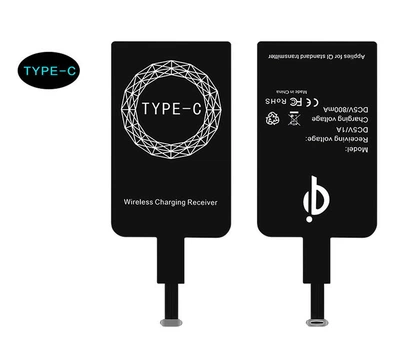 Qi Приемник адаптер Type-C Wireless для беспроводной зарядки (98097)