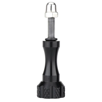 Болт крепежный металлический для GoPro, SJCam, Xiaomi Alitek Premium Long Black + гайка (68031)