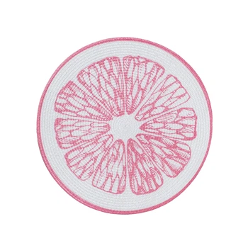 Салфетка сервировочная под тарелку Kaktus Grapefruit розовый 38см