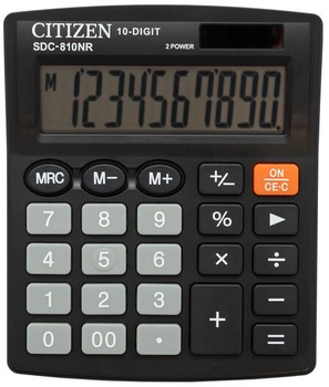 Калькулятор электронный Citizen SDC-810NR 10-разрядный (SDC-810NR)