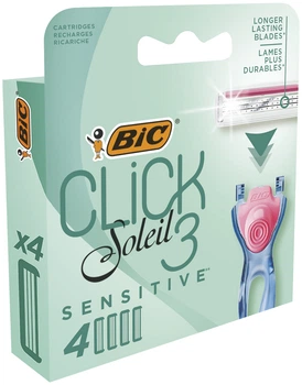 Змінні картриджі для гоління (леза) жіночі BIC Miss Soleil Click Sensitive 4 шт (3086123644915)
