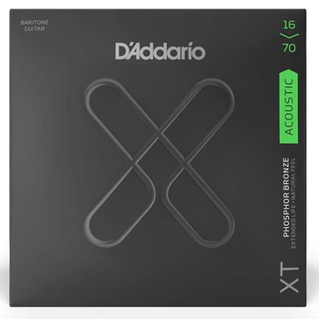 Струны для акустической гитары баритон D'Addario XTAPB1670 XT PHOSPHOR BRONZE BARITONE (16-70)
