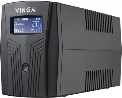ИБП Vinga LCD 600VA Shuko USB Plastic Case (VPC-600PU)