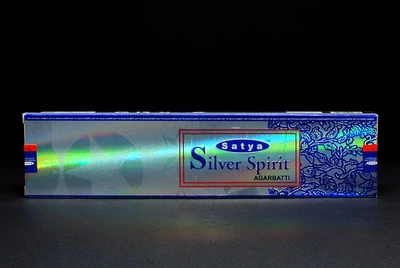 Элитные пыльцевые благовония серебрянного цвета Silver Spirit Satya (Силвер Спирит Сатья) 20 г