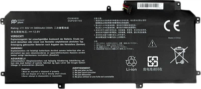 Аккумулятор PowerPlant для ноутбуков Asus Zenbook UX330 (C31N1610) (11.55V/3000mAh/3Cells) (NB431168)