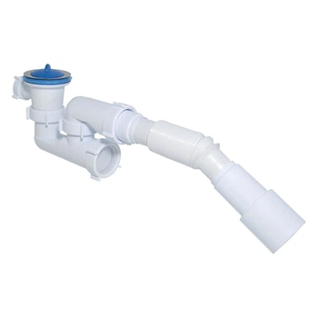 Сифон Waterstal А-82589 для душ. піддону регулюв. 1 1/2″ 40/50 з гнучкою трубою
