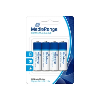 Батарейка MediaRange Premium AA, LR6, 1.5V, уп 4 (MRBAT104)