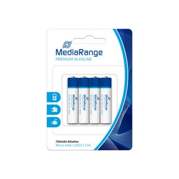Батарейка MediaRange Premium AAA, LR03, 1.5V, 4шт (MRBAT101)
