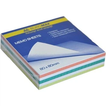 Бумага для заметок Buromax Zebra JOBMAX 80х80х20мм, glued (BM.2254)