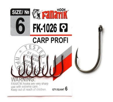 Крючок Carp Profi №6 Fanatik арт FK-1026-6