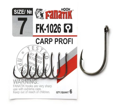 Крючок Carp Profi №7 Fanatik арт FK-1026-7