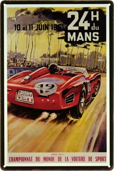 Металлическая табличка "Le Mans 24H (1961)" (ms-103448)