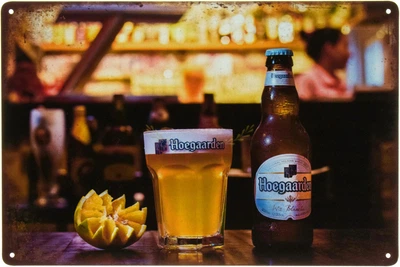 Металлическая табличка "Пиво Hoegaarden" (ms-103368)