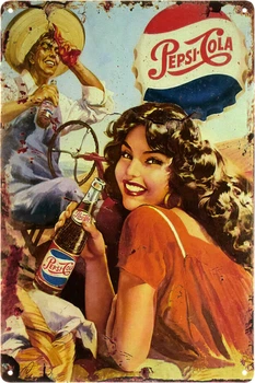 Металева табличка "Pepsi-Cola (Vintage)" (ms-103522)