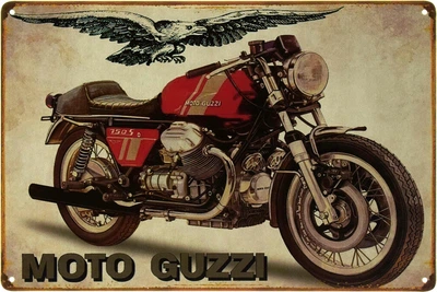 Металлическая табличка "Moto Guzzi 750 S" (ms-103494)