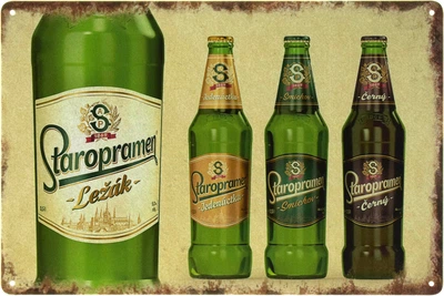 Металева табличка "Beer Staropramen" (ms-103442)