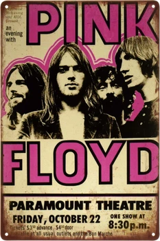 Металлическая табличка "Pink Floyd (Paramount Theatre)" (ms-103385)