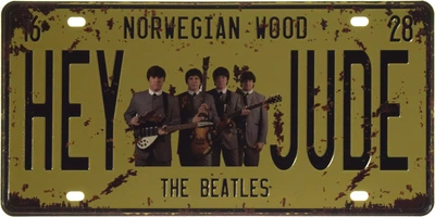 Металева табличка "The Beatles (Hey Jude)" (ms-103549)