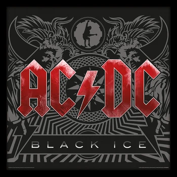 Постер плакат у рамі "AC/DC (Black Ice)" Pyramid International (pat-103351)