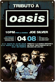 Металлическая табличка "Tributo a Oasis" (ms-103387)