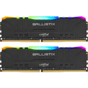 Память Crucial 16 GB (2x8GB) DDR4 3600 MHz Ballistix RGB Black (BL2K8G36C16U4BL)