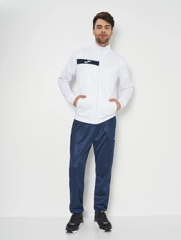 Спортивний костюм чоловічий Joma Columbus 102742.203 2XL Біло-темно-синій (8445456342748)