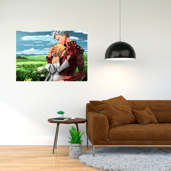 Плакат-постер с принтом Семь смертных грехов, Nanatsu no Taizai, The Seven Deadly Sins, смертных грехов А3 ПЛ000344