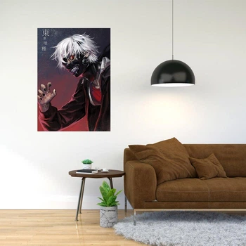 Плакат-постер с принтом "Tokyo Ghoul - Токийский гуль (манга в жанре тёмного фэнтези, ниме) " А3 ПЛ000224