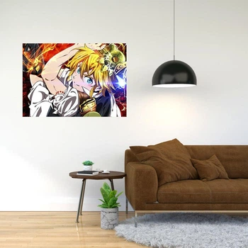 Плакат-постер із принтом Кавун Сім смертних гріхів Nanatsu no Taizai The Seven Deadly Sins 2 ПЛ000563 А3+