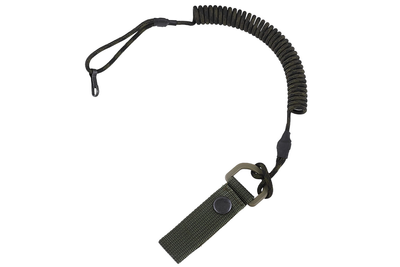 Тренчик-карабін шнур страхувальний кручений паракорд темний камуфляж 980 MS