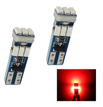 Светодиодная лампа в приборную панель Т5 9 SMD 3014 12V Красная Autoexpect (15832)