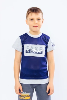 Футболка для хлопчика Носи своє 134 Синій (p-5948-34052)