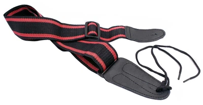 Ремень гитарный MAXTONE GS100 (BLACK-RED) GUITAR STRAP
