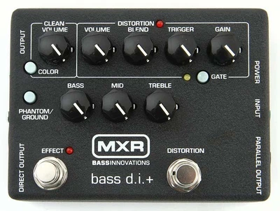 Педаль эффектов преамп для бас-гитары (M80) MXR BASS D.I.+