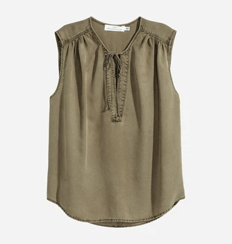 Блузка женская H&M 0505091 32 Хаки (KAY2000001303672)