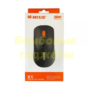 Мышь проводная Mixie X1 Black