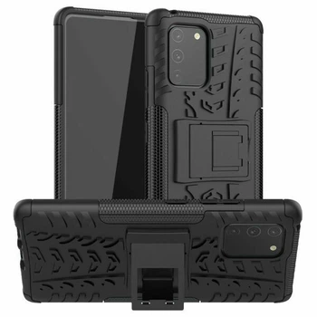 Чохол Armored для Samsung Galaxy S10 Lite (G770) протиударний бампер з підставкою чорний