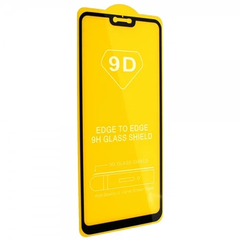 Защитное стекло TDG 9D для Xiaomi Mi 8 Lite (Mi 8X) Full Glue черный 0,26 мм в упаковке