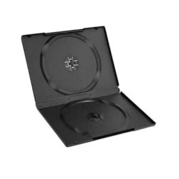DVD Box 9 mm Black double Matt
