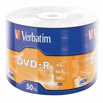 Диск DVD-R Verbatim 4.7 GB 120min 16x bulk 50